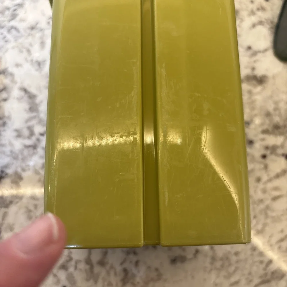 VTG Tupperware Olive Pickle Keeper‎ Pick-a-Deli Avocado Green 3 Piece USA 1330-6